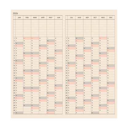 Agenda japonesa Hobonichi – Edición 2026 (Planner, Cousin y Weeks)