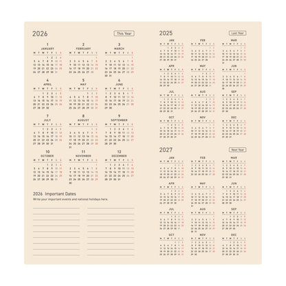 Agenda japonesa Hobonichi – Edición 2026 (Planner, Cousin y Weeks)